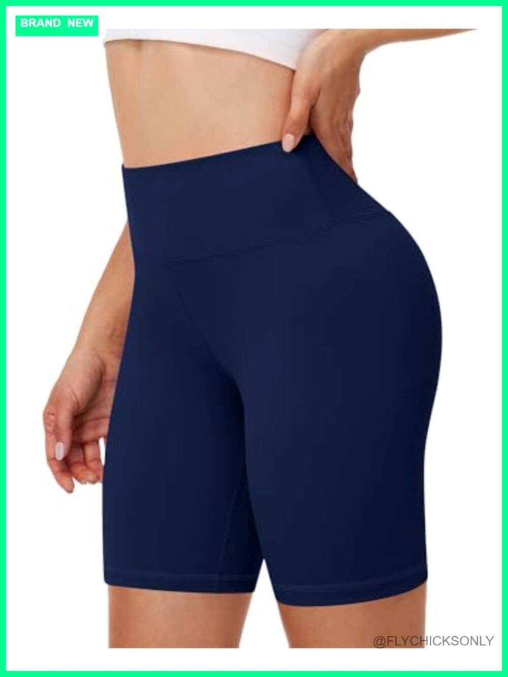 Women's High Waisted Biker Shorts Tummy Control Spandex Gym Yoga Workout